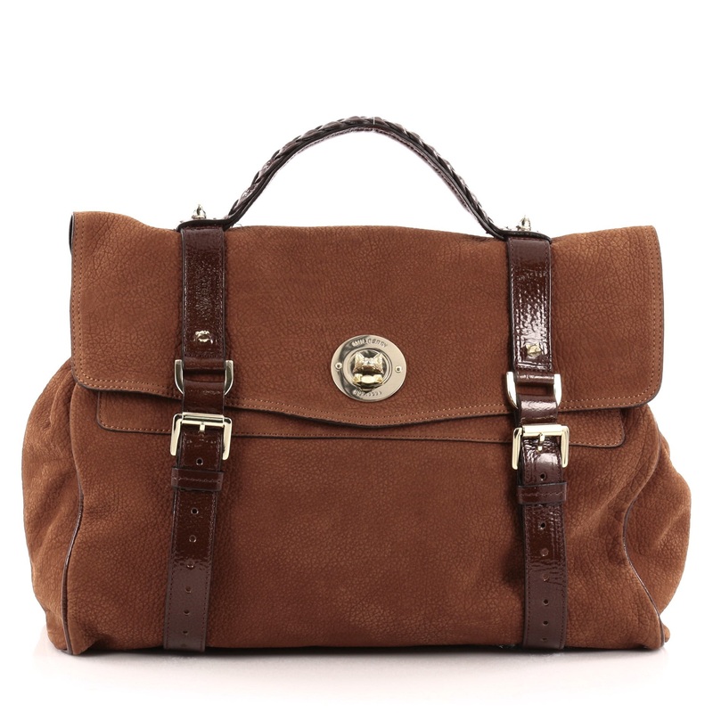 Fox Lock Satchel Nubuck Large