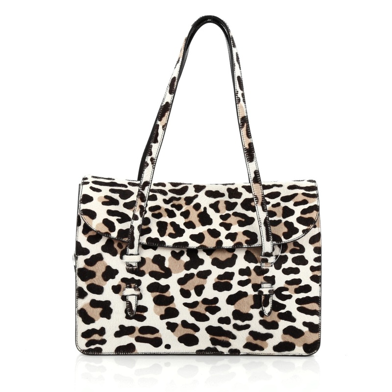 Flap Tote Bag Calf Hair Medium