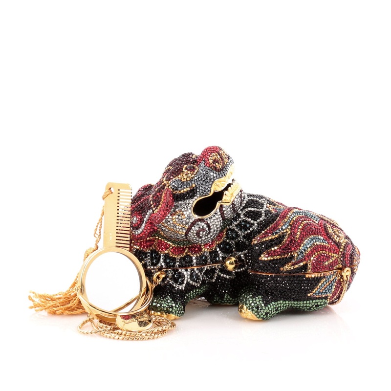 Foo Dog Minaudiere Crystal Small