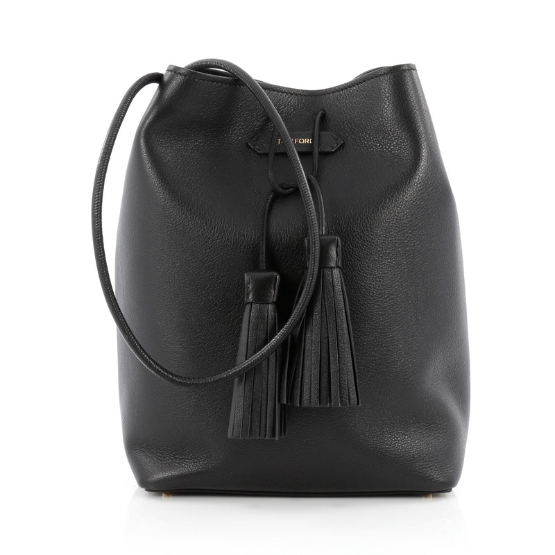 Tassel Bucket Bag Leather Medium S744816811207