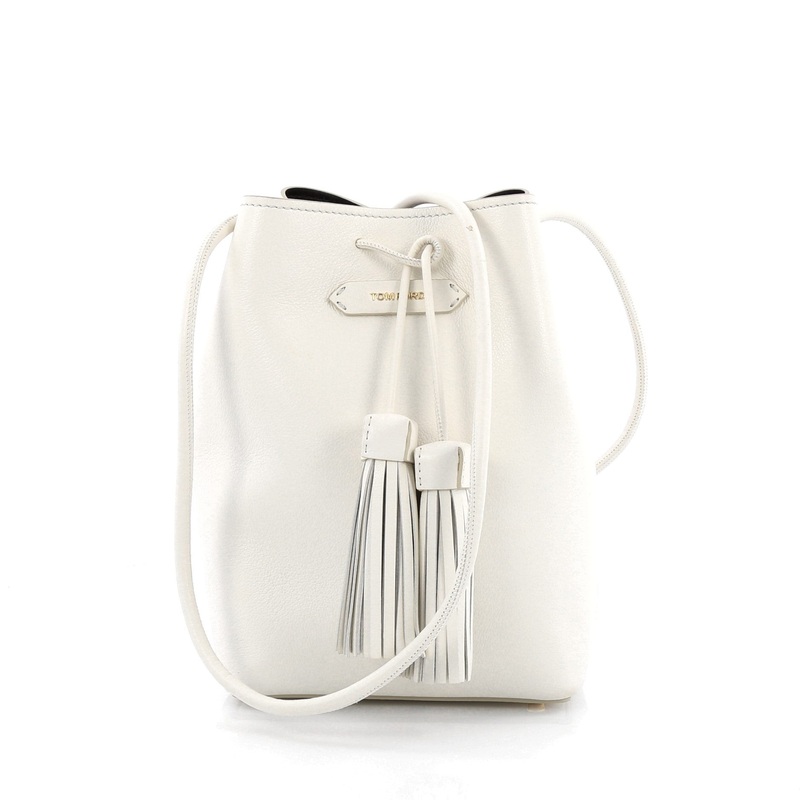 Tassel Bucket Bag Leather Small