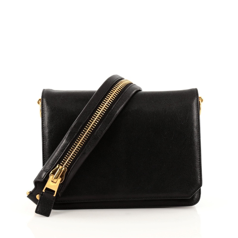 Zip Flap Bag Leather Medium