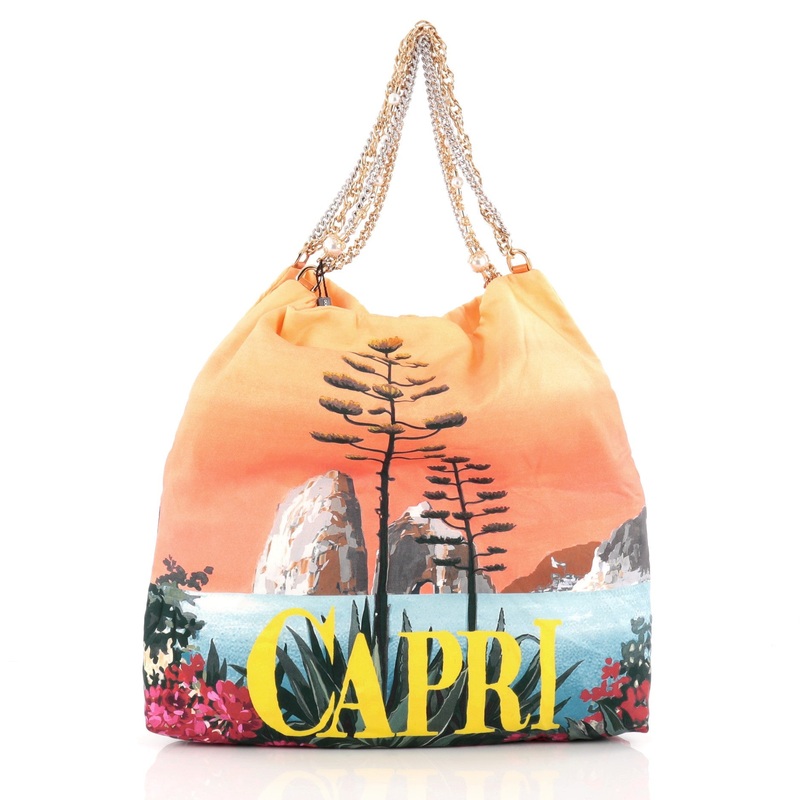 Anita Tote Printed Silk