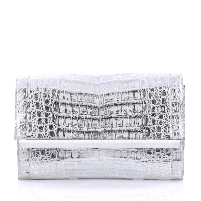 Bar Clutch Crocodile Large S744816810174