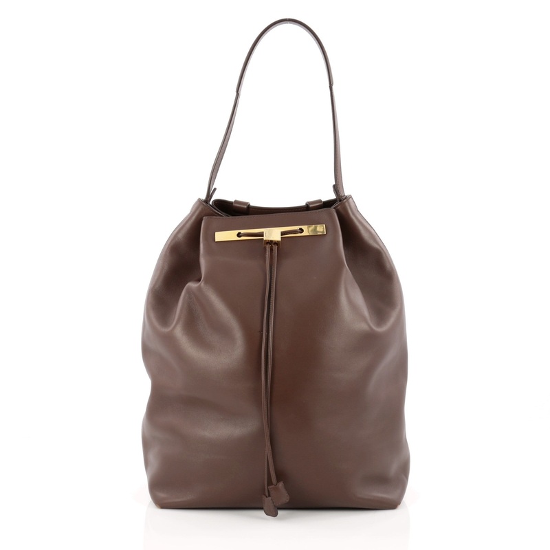 Drawstring Backpack Leather Large S744816809687