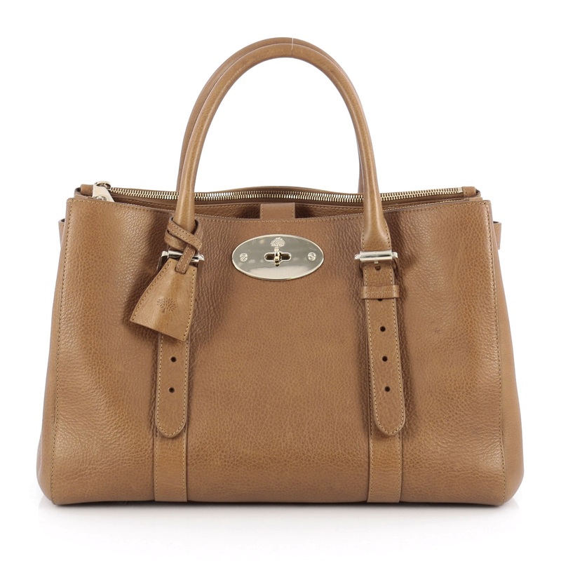 Bayswater Double Zip Convertible Tote Leather Small S744816805138