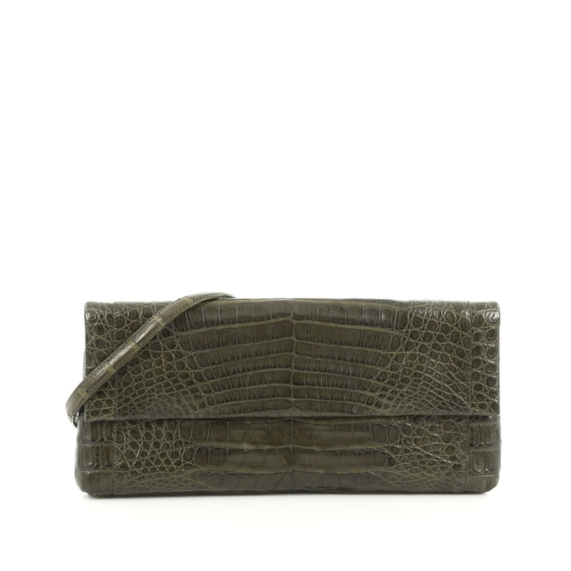 Convertible Flap Clutch Crocodile Long S744816805565