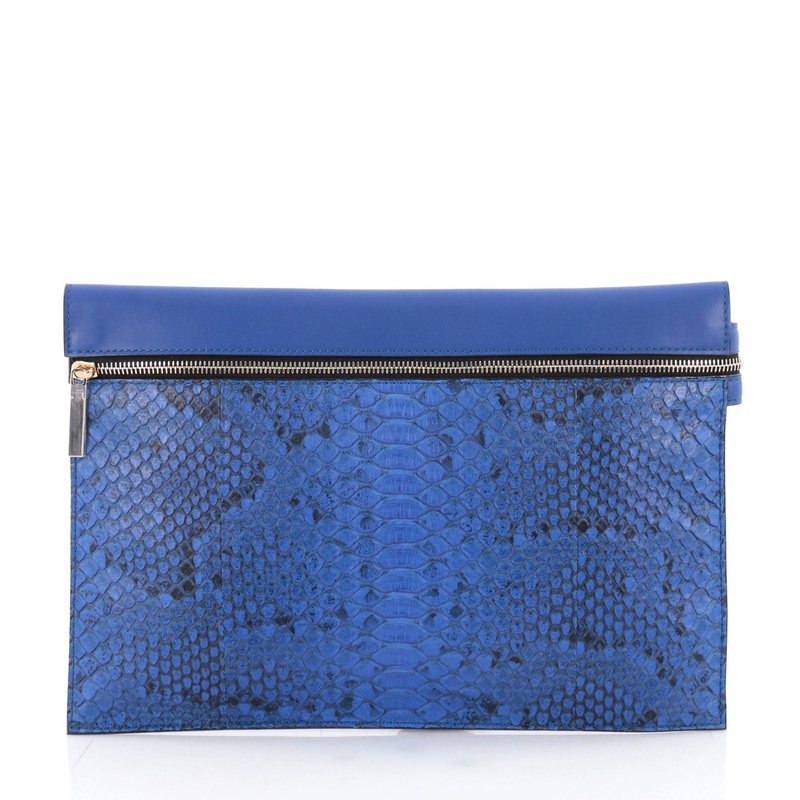Envelope Clutch Python and Leather S744816802965