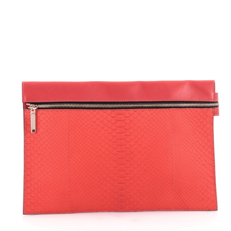 Envelope Clutch Python and Leather S744816802966