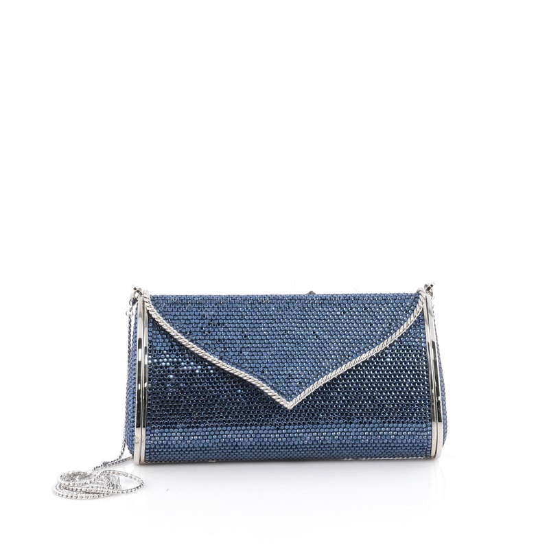 Envelope Flap Minaudiere Crystal Long