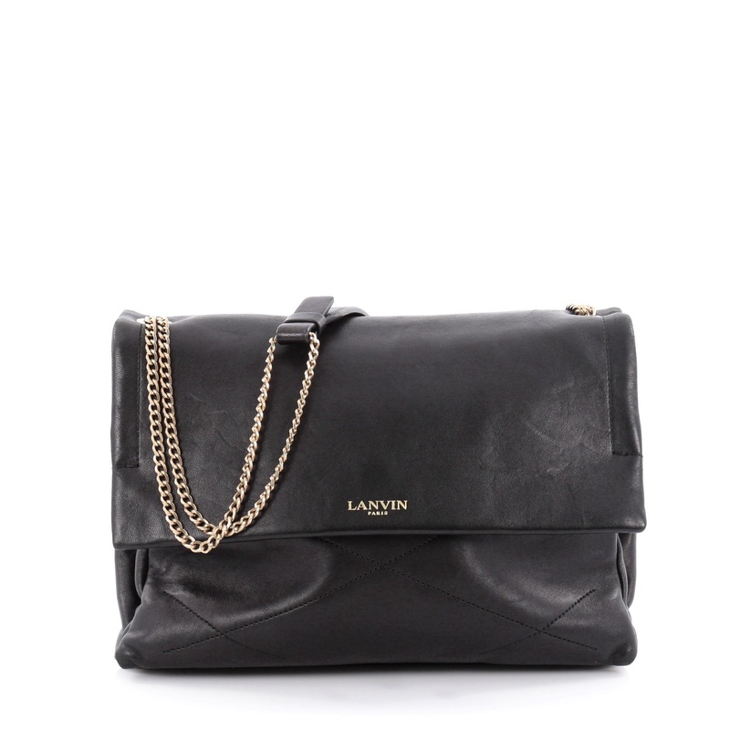 Sugar Flap Shoulder Bag Quilted Leather Medium S744816802933