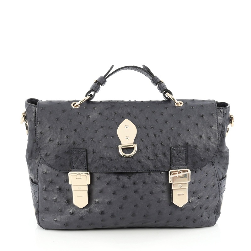 Tillie Satchel Ostrich Small