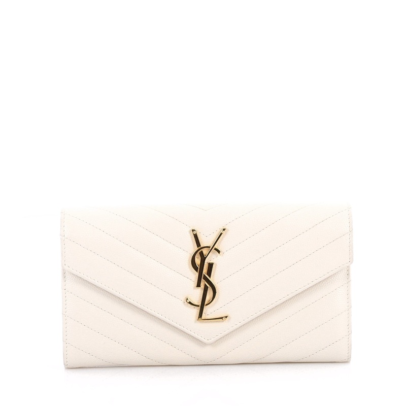 Classic Monogram Flap Wallet Matelasse Chevron Leather Large S744816794620