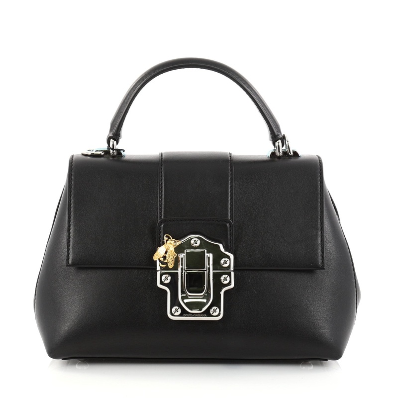 Convertible Lucia Top Handle Bag Leather Medium S744816793217