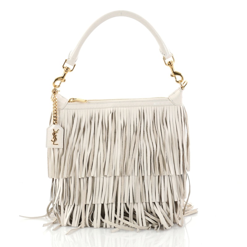 Emmanuelle Hobo Fringe Leather Small S744816793858
