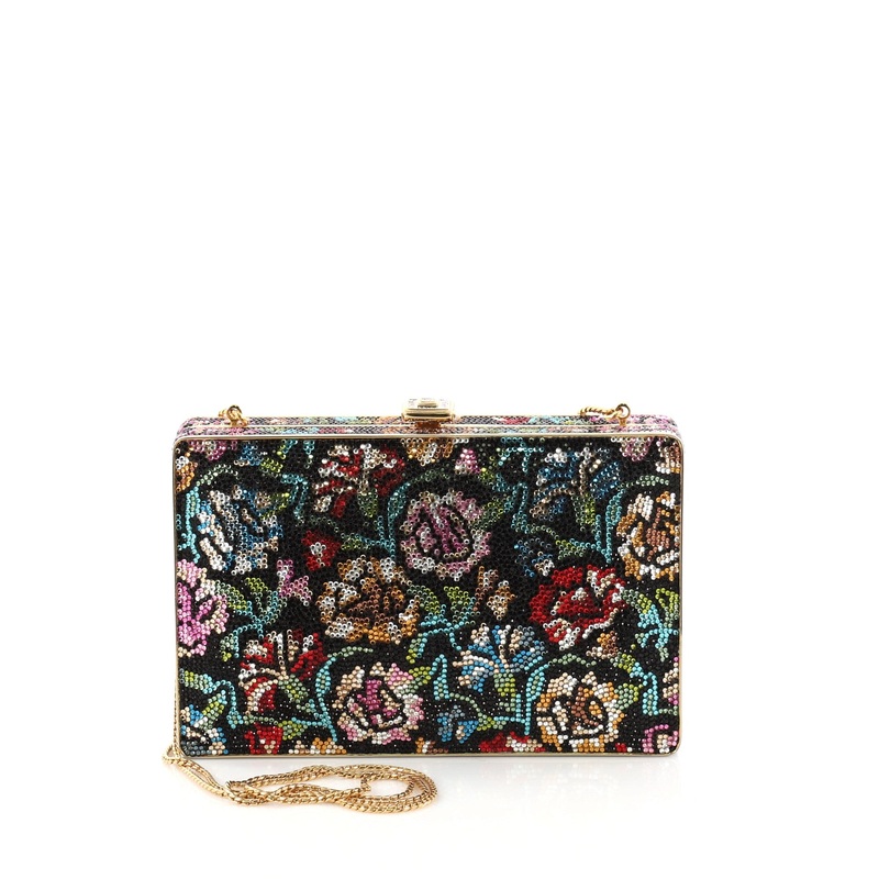 Floral Minaudiere Crystal Medium S744816790287
