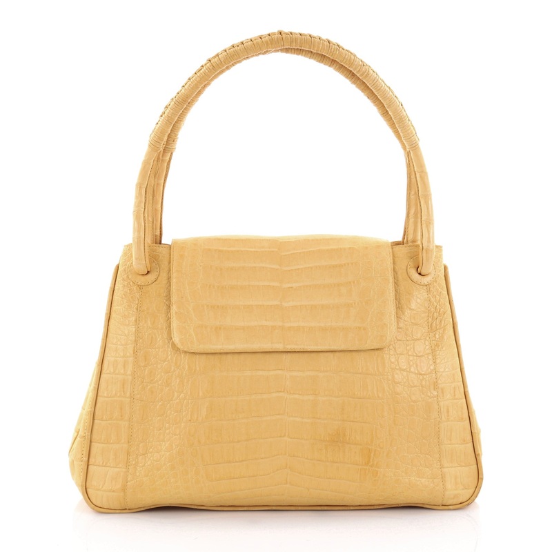 Top Handle Flap Bag Crocodile