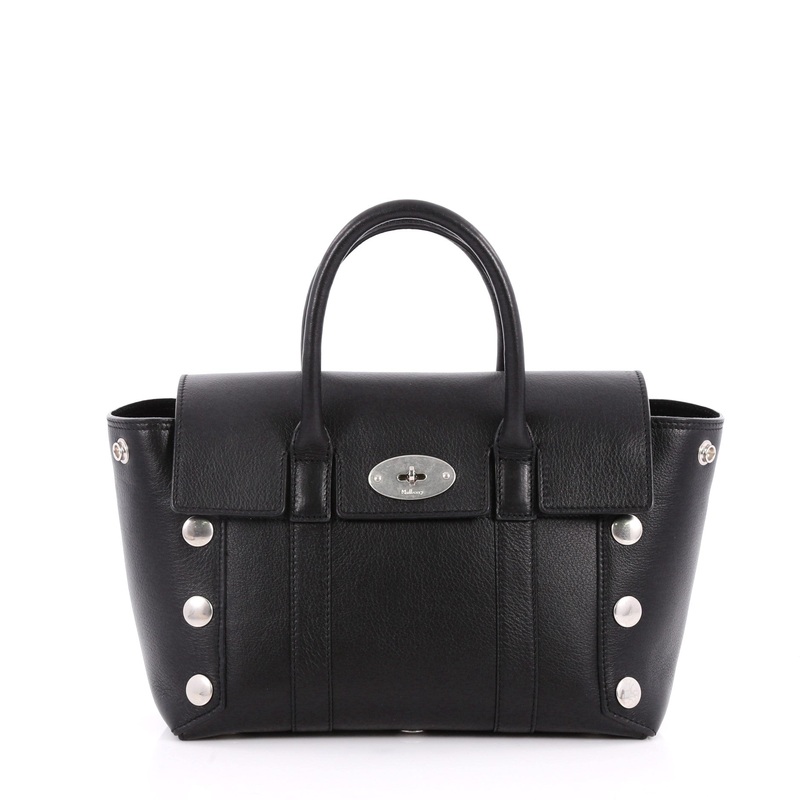 Bayswater Satchel Leather with Studded Detail Small S744816788413