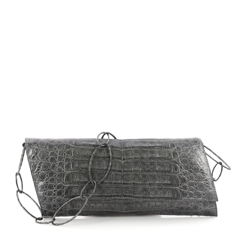 Convertible Ring Clutch Crocodile Medium S744816785608