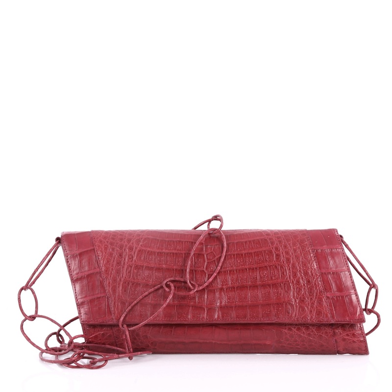 Convertible Ring Clutch Crocodile Medium S744816785609