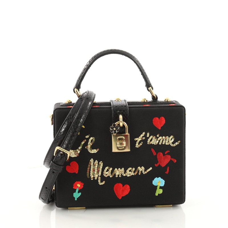 Treasure Box Bag Embroidered Grosgrain Small S744816782844