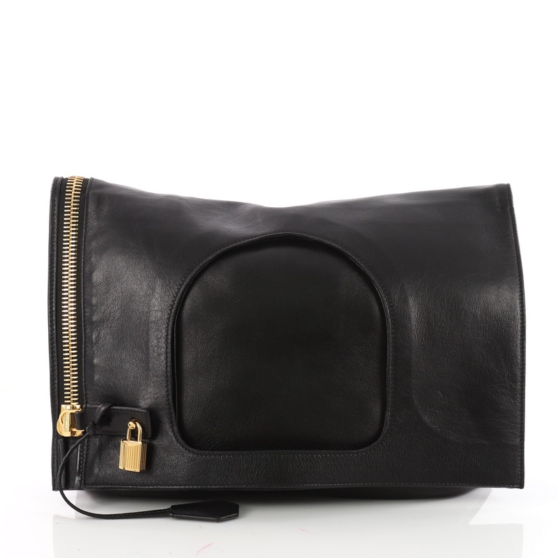 Alix Fold Over Bag Leather Medium S744816780802