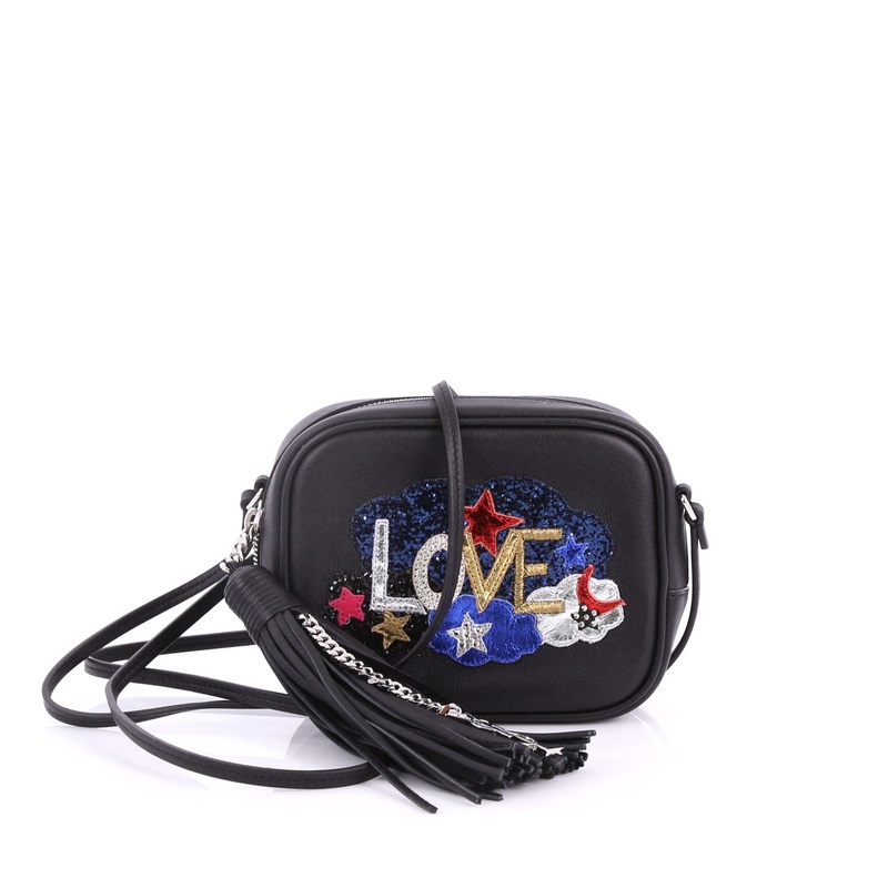 Classic Monogram Blogger Crossbody Bag Patch Embellished Leather Small S744816779208