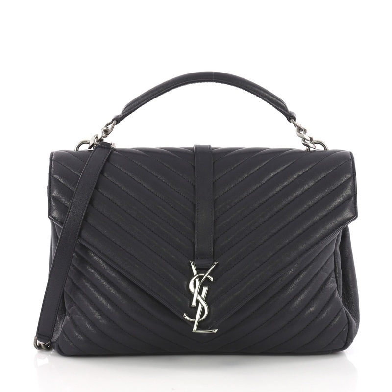 Classic Monogram College Bag Matelasse Chevron Leather Large S744816776491