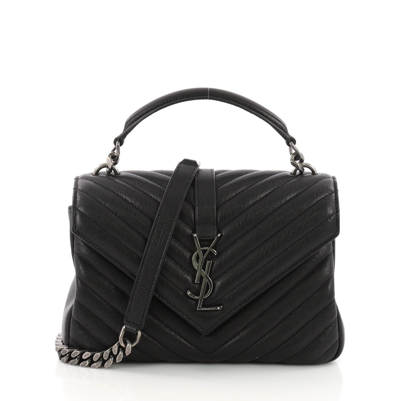 Classic Monogram College Bag Matelasse Chevron Leather Medium S744816779200