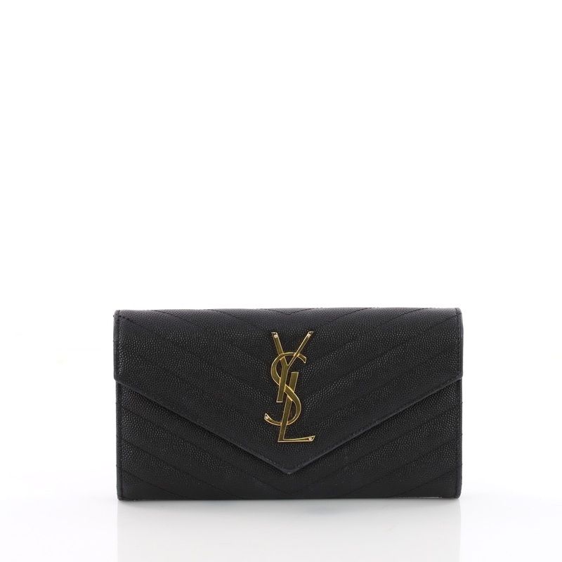 Classic Monogram Flap Wallet Matelasse Chevron Leather Large S744816779595