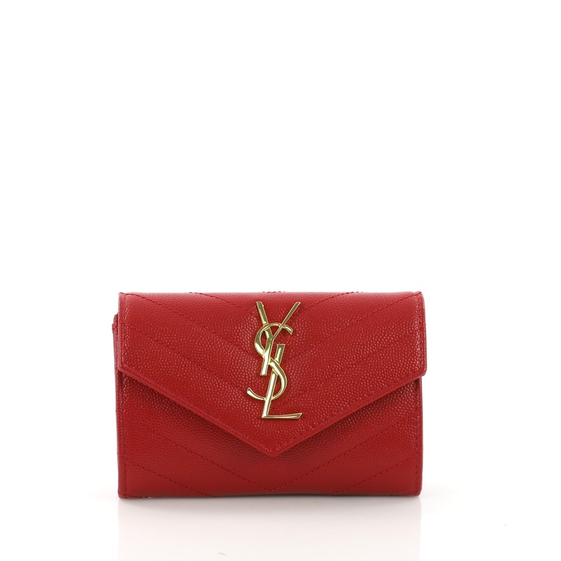 Classic Monogram Flap Wallet Matelasse Chevron Leather Small S744816776884