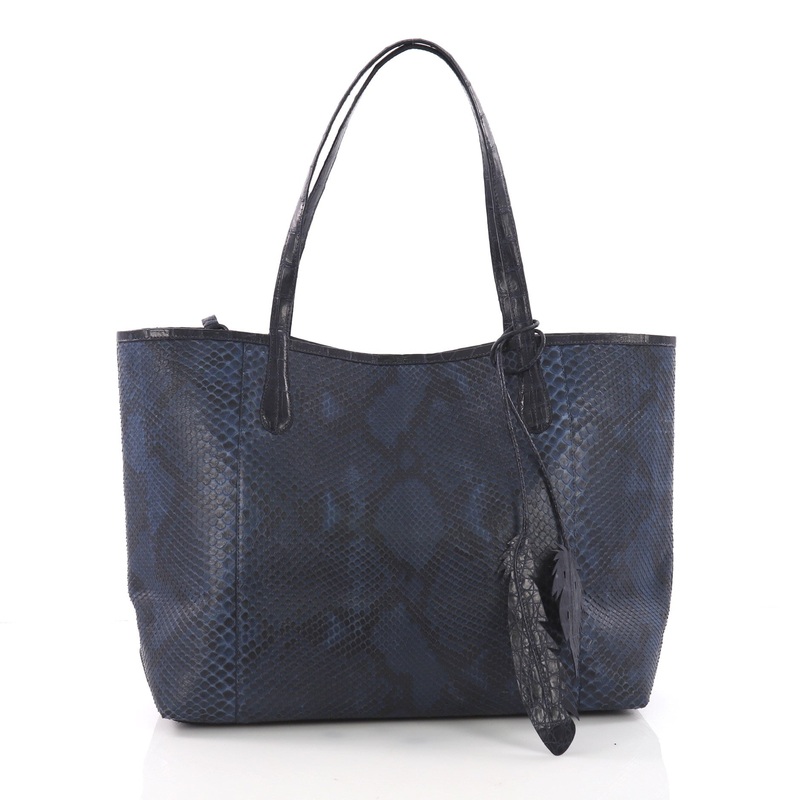 Erica Tote Python with Crocodile Large