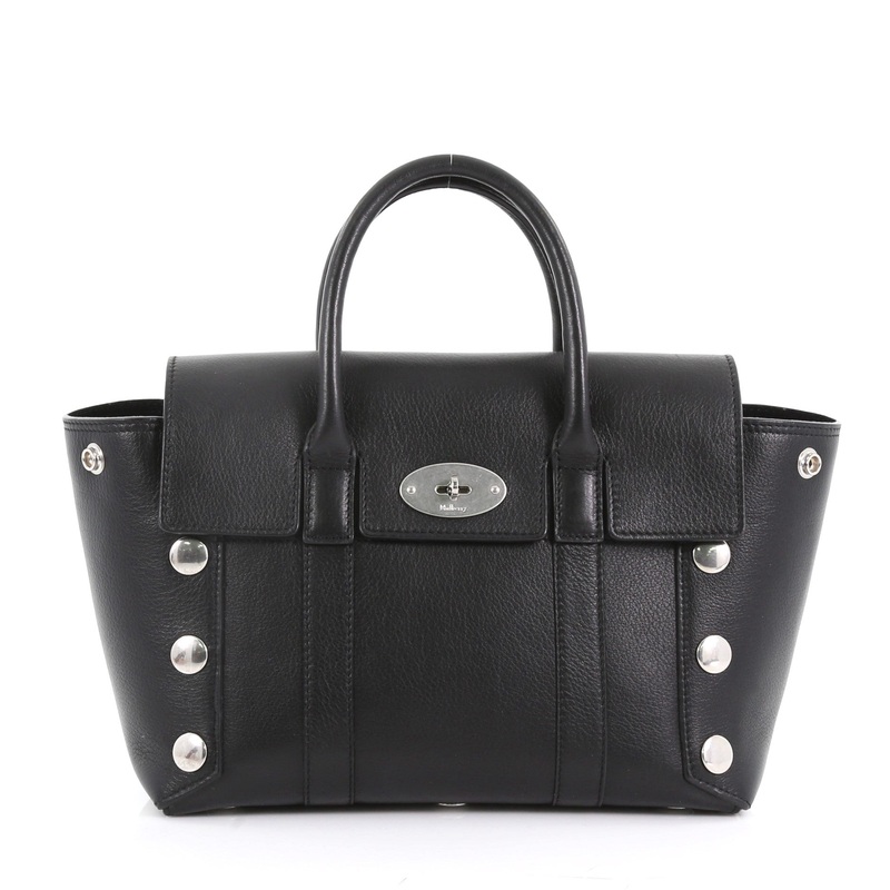 Bayswater Satchel Leather with Studded Detail Small S744816775583
