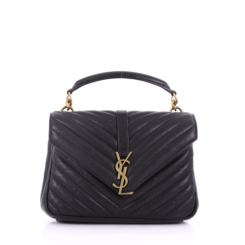 Classic Monogram College Bag Matelasse Chevron Leather Medium S744816772516