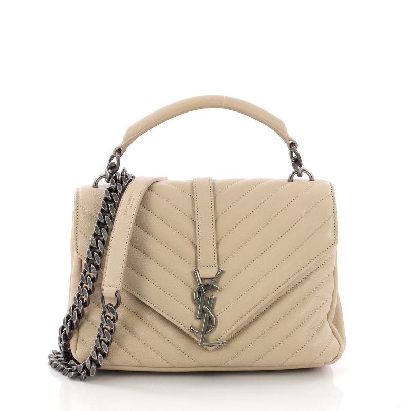 Classic Monogram College Bag Matelasse Chevron Leather Medium S744816773715