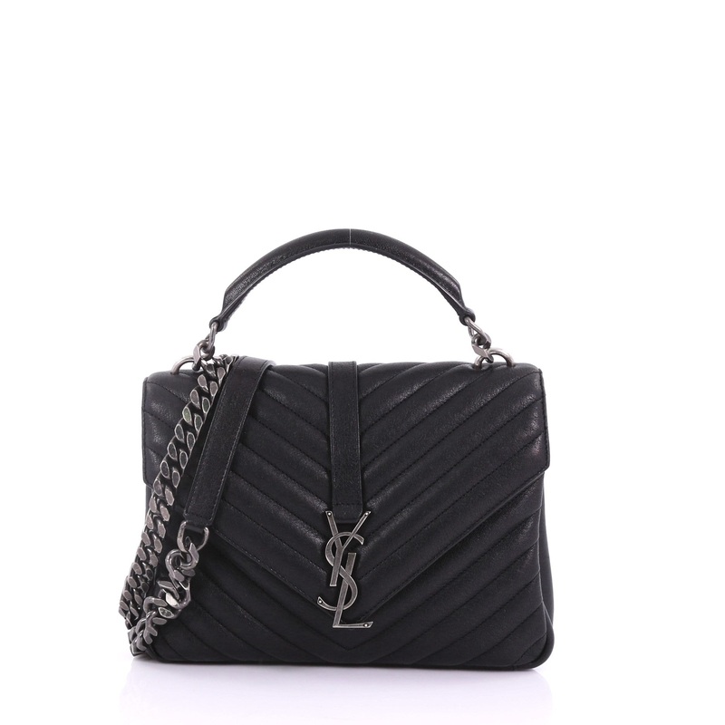 Classic Monogram College Bag Matelasse Chevron Leather Medium S744816774239