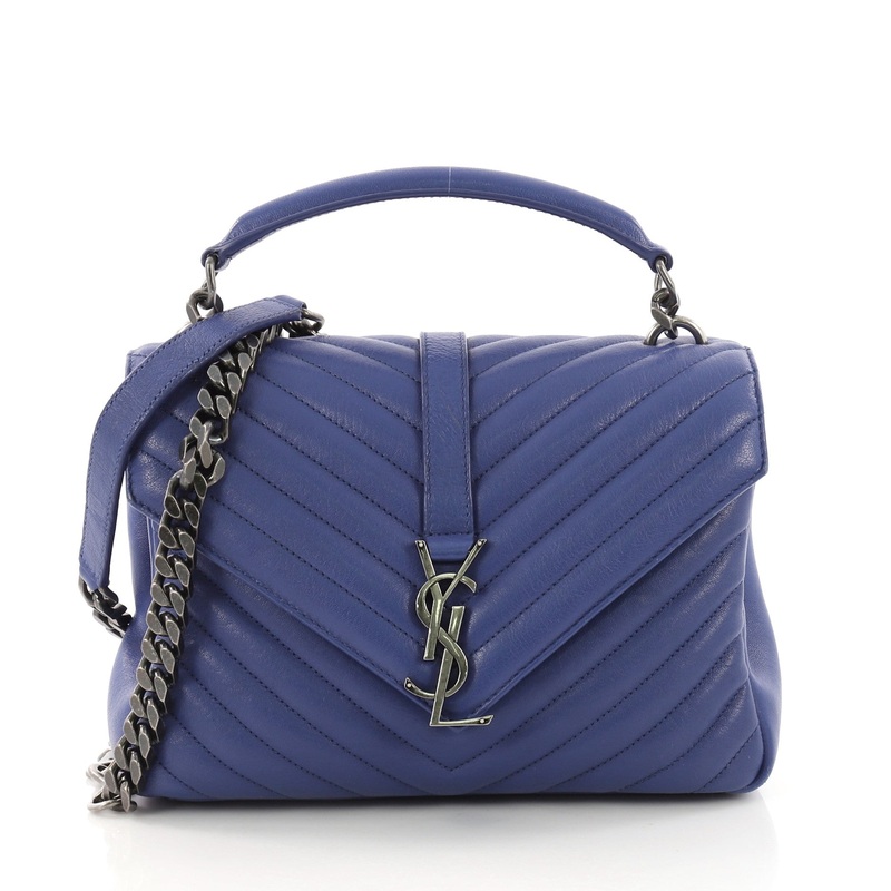 Classic Monogram College Bag Matelasse Chevron Leather Medium S744816774745