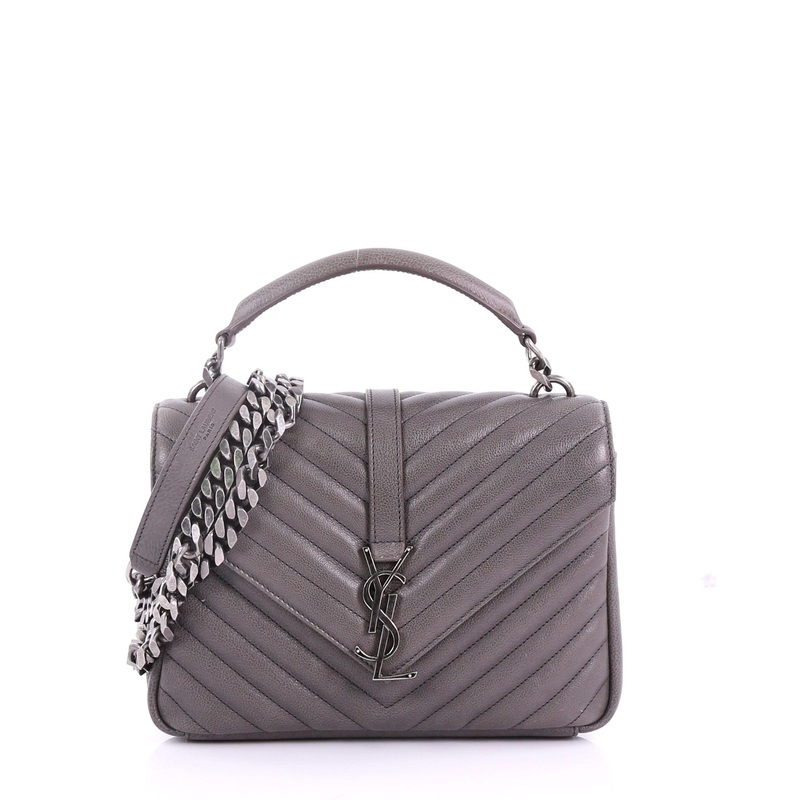 Classic Monogram College Bag Matelasse Chevron Leather Medium S744816774750