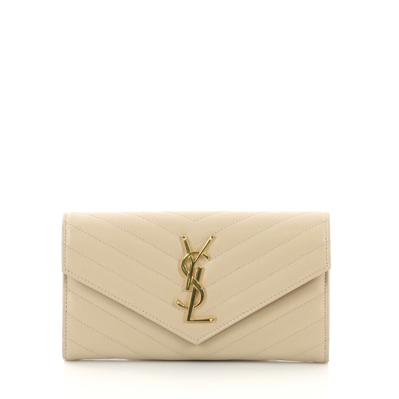 Classic Monogram Flap Wallet Matelasse Chevron Leather Large S744816770548