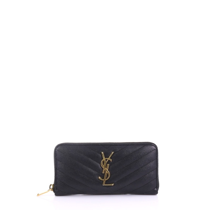 Classic Monogram Zip Around Wallet Matelasse Chevron Leather S744816770913