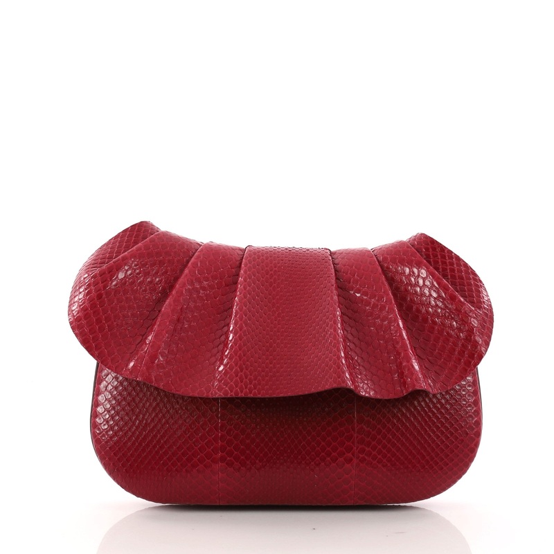 Fan Shoulder Bag Python 10