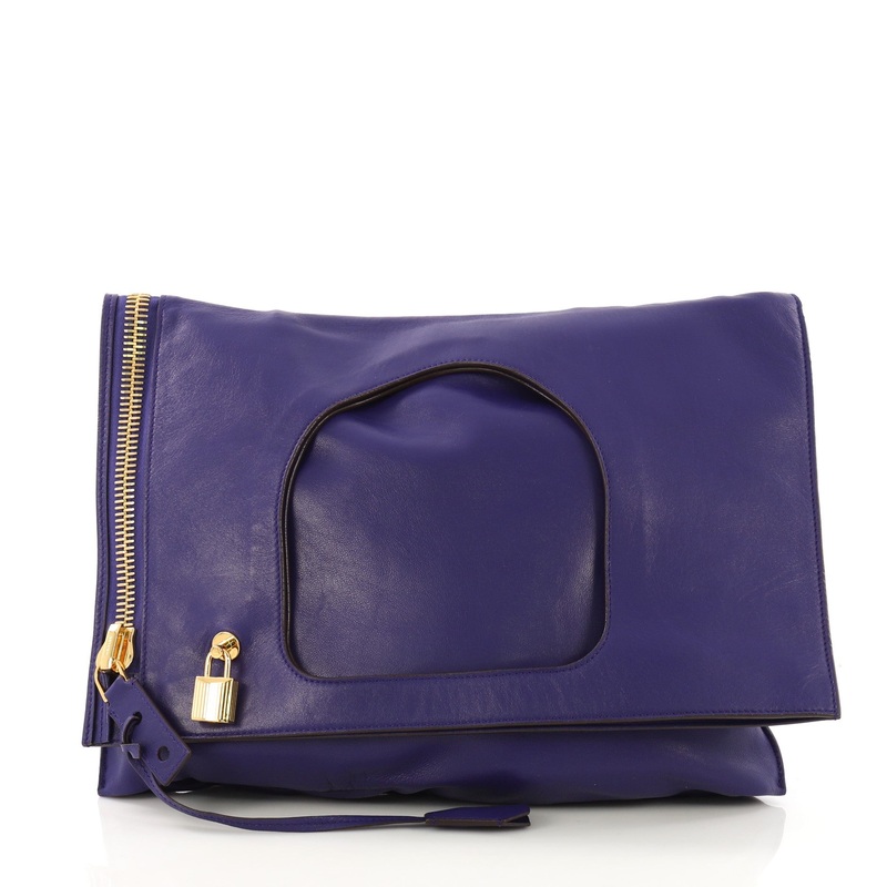 Alix Fold Over Bag Leather Large S744816767370