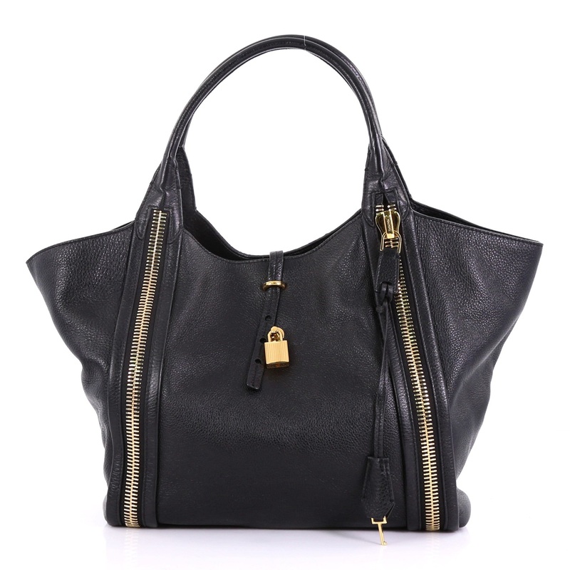Amber Double Zip Tote Leather Large S744816768081