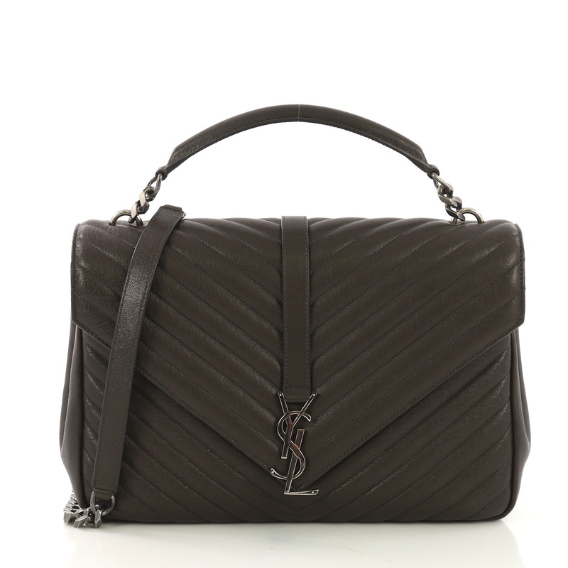 Classic Monogram College Bag Matelasse Chevron Leather Large S744816766045
