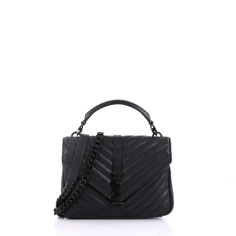 Classic Monogram College Bag Matelasse Chevron Leather Medium S744816769218