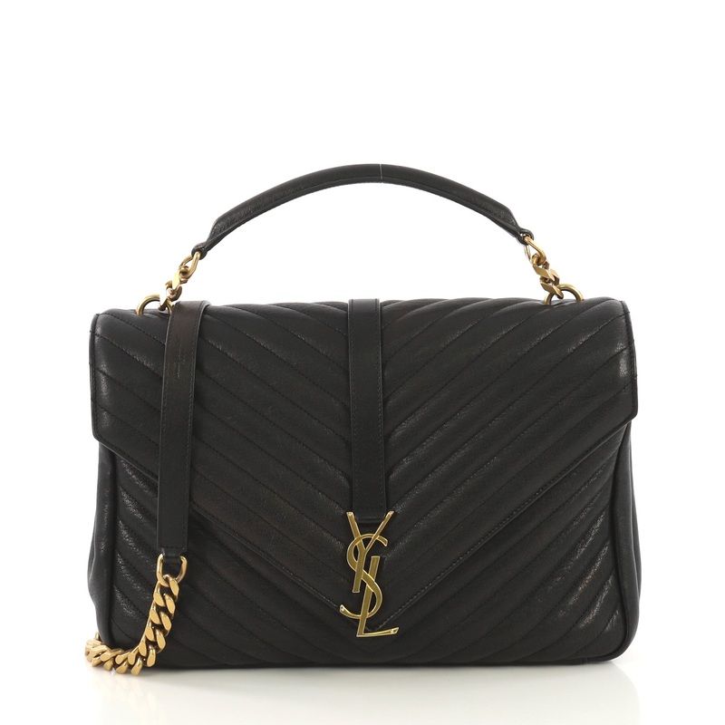 Classic Monogram College Bag Matelasse Chevron Leather Large S744816761091