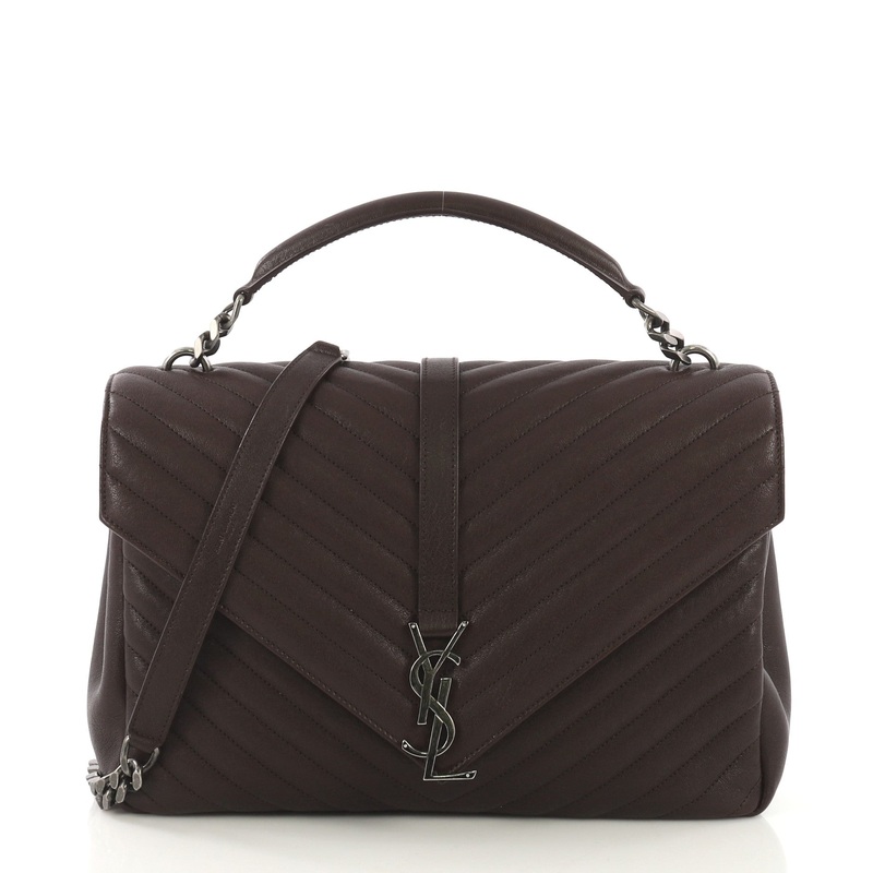 Classic Monogram College Bag Matelasse Chevron Leather Large S744816763666