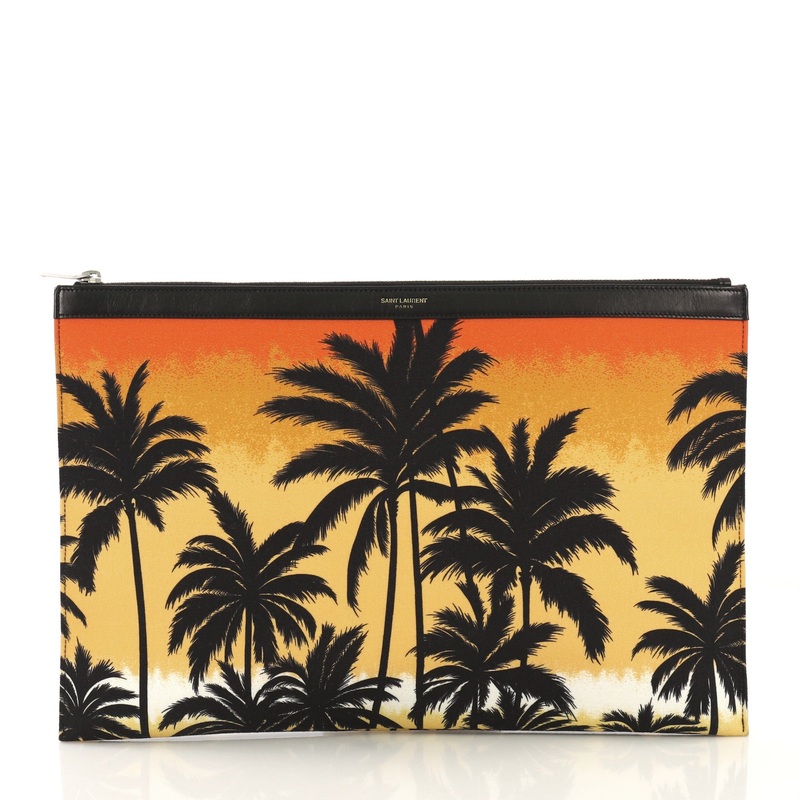 Zip Pouch Printed Canvas Large S744816760399