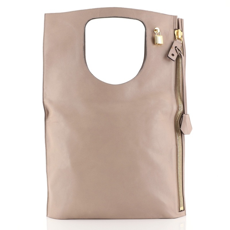 Alix Fold Over Bag Leather Large S744816757106