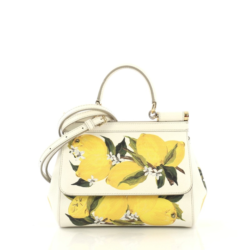Miss Sicily Bag Printed Leather Small S744816759938
